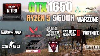 GTX 1650 Laptop Ryzen 5 5600H Test in 10 Games in 2022