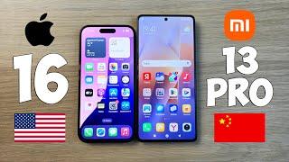 IPHONE 16 VS XIAOMI REDMI NOTE 13 PRO - РАЗНИЦА В ЦЕНЕ В 4 РАЗА! ПОЛНОЕ СРАВНЕНИЕ