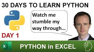 30 Days to learn Python in Excel?? [Day 1]