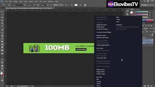 How to Design Gif Animated web Banner in photoshop cc