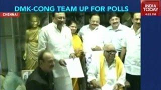 DMK - Congress Team Up For Tamil Nadu Polls