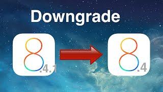 How to downgrade iOS 8.4.1 to iOS 8.4 EASIEST WAY!!!