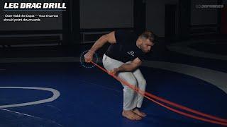 Leg Drag (Hand Resistance) Improve Grappling Skills and Endruance with Dopa band!