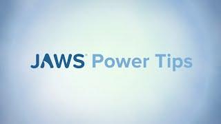 JAWS Power Tips: Ignore Inline Frames on Web Pages