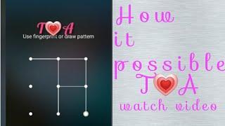 How to draw AT,TA screen lock pattern