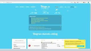 How to add a telegram chanel to the catalog from TELEGA