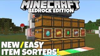 Minecraft Bedrock: New Item Sorter! Simple, Cheap, Reliable! MCPE Xbox PC Ps4 Switch