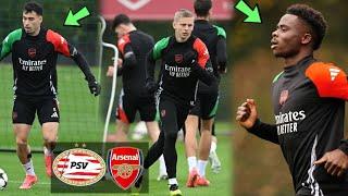 INSIDE TRAINING | Martinelli & Saka Back on Grass, Arsenal's UCL Hopes Bolstered