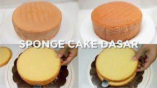 RESEP SPONGE CAKE DASAR TANPA PENGEMBANG DAN EMULSIFIER // BASIC SPONGE CAKE RECIPE #BASICS