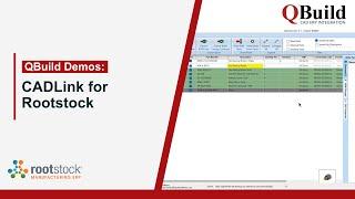 Demo: CADLink for PDM to Rootstock ERP | QSuite powered by QBuild