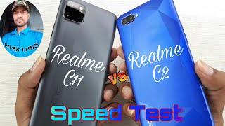 Realme C11 vs Realme C2 Speed Test