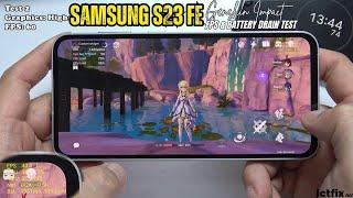 Samsung Galaxy S23 FE Genshin Impact Gaming test | Exynos 2200, 120Hz Display