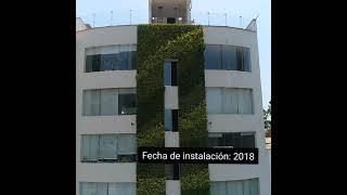 Jardin vertical en edificio Pontevedra
