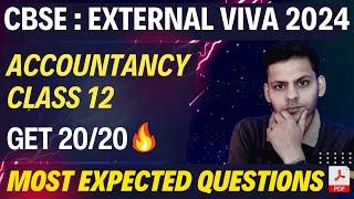 Viva Questions for Accounts Class 12 | CBSE External Exams