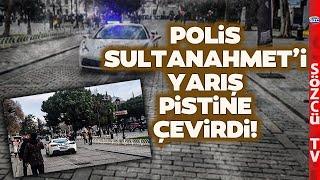 Polis Sultanahmet'i Yarış Pistine Çevirdi! Lüks Aracı Kullanan Polis Şikayet Edildi