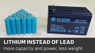 How To Convert 12v 9Ah Lead Acid Battery Into 12v 14Ah Lithium-Ion Battery Pack