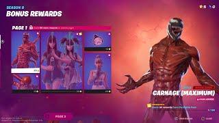 Fortnite Chapter 2 Season 8 All Battle Pass Rewards Showcase