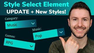 Style Select Element and Options Using CSS | Custom Select Box UPDATE
