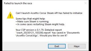 Assetto Corsa Failed To Launch Hatası | Assetto Corsa Failed To Launch Error (GÜNCEL 2023 ÇÖZÜM)