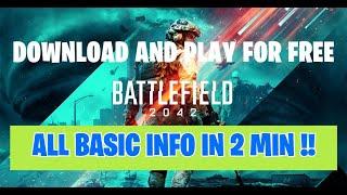 Battlefield 2042 Early Beta Access | Requirements ? | PC XBOX & PS5 *free Download* Now !! #bf2042