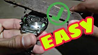 How to open a SCREW DOWN WATCH BACK without a correct special tool.