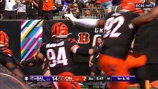 Sam Hubbard scores 2 for the Bengals!