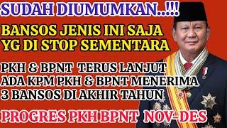 RESMI DIUMUMKAN! BANSOS JENIS INI SAJA YANG DIHENTIKAN SEMENTARA. PROGRES PKH & BPNT TERKINI