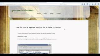How to stop a hanging session in HP Data Protector
