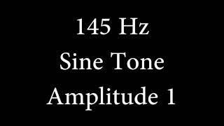 145 Hz Sine Tone Amplitude 1