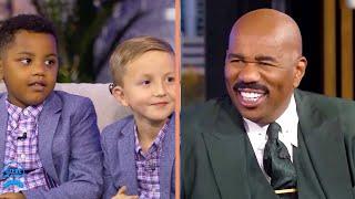 The 5-Year-Old “Twins” that Cross Color Lines  II Steve Harvey