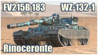 FV215b 183, Rinoceronte & WZ-132-1 • WoT Blitz Gameplay