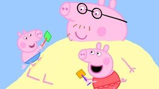 Peppa Pig in Hindi - Peppa Pig Samundar ke Kinare par - हिंदी Kahaniya - Hindi Cartoons for Kids