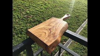 Making a waney Edge cutting board (from my own lumber)