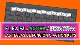 Cómo activar F1, F2, F3... Teclas de Función, Function Keys, Action Keys. La tecla Fn