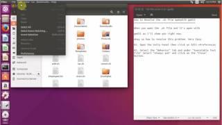 How to Resolve sh or executable file open with gedit problem in ubuntu/Linux