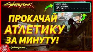 Cyberpunk 2077 - ЛУЧШИЙ способ прокачать атлетику! ПОЛЕЗНО ЛЮБОМУ БИЛДУ! [ гайд киберпанк ]