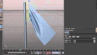 Cinema 4D cloth belt flag pole tutorial