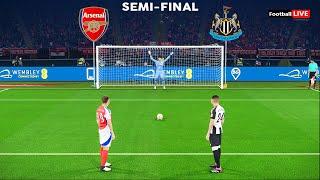 Arsenal vs Newcastle United - Penalty Shootout | Semi Final English Cup | eFootball PES