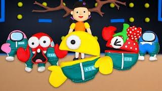 PAC-MAN Joins Squid Game?! 🟡 Clay Animation Madness!  Funny PacMan StopMotion