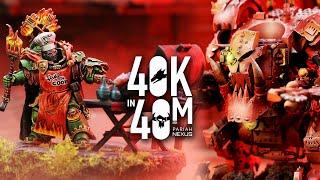 Salamanders Look to Cook Orks! Warhammer 40k in 40m Commander Tier Battle