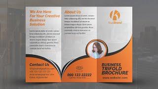 Tri Fold Brochure Design | In Photoshop CC 2021 | Tutorial In Hindi / Urdu