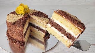 Смешайте сметану со сгущенкой и сделайте тот самый торт ДЕВИЧИЙ! Очень вкусно, быстро и бюджетно!