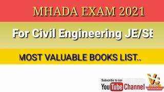 MHADA CIVIL JE : MOST VALUABLE BOOK LIST # LIKE # SHARE # SUBCRIBE TO GET MORE VALUABLE UPDATE