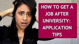 HOW TO GET A JOB AFTER UNIVERSITY | Life after college | VEENA V