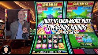 Giving Huff n' Even More Puff Another Try. Five Bonus Rounds #hardrocktampa #slots #casino