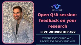 FastTrack Clinic: Live workshop #22 - feedback on your research!