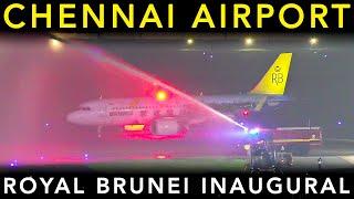 ROYAL BRUNEI AIRLINES INAUGURAL flight to CHENNAI | Landing & Takeoff - PLANE SPOTTING