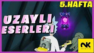 (5. Hafta) Fortnite Uzaylı Eserleri Lokasyonları - Efsanevi Uzaylı Asker Tarz Değiştirme