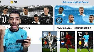 JUVENTUS + LIVERPOOL + MANCHESTER CITY  CLUB SELECTION PACK OPENING PES 21 MOBILE