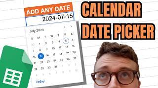 How to Add a Pop-Up Calendar Date Picker in Google Sheets